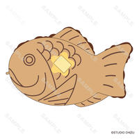 未来のミライ　たい焼きポーチ