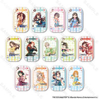 でらます　トレーディングSNS風長方形缶バッジ