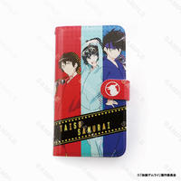 体操ザムライ　手帳型スマホケース（カラオケの鉄人コラボ等身Ver）