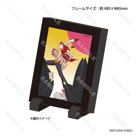 サマーウォーズ　花札アクリルフレーム (十一月 柳：キング・カズマ＆マンスケ)